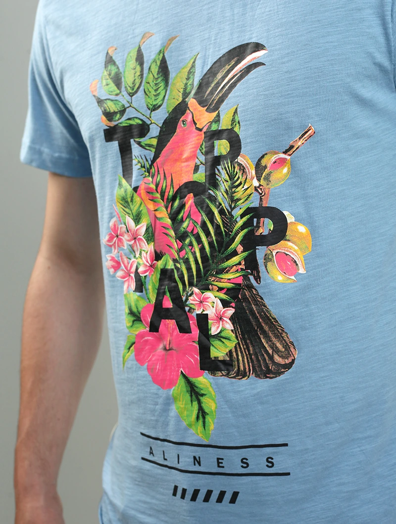 T-shirt imprimé perroquet